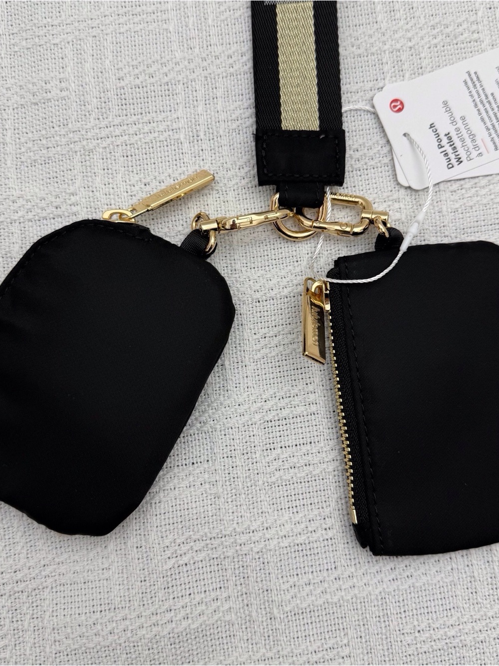 Lululemon Dual Pouch Vapor Black/Gold - Picture 2 of 6